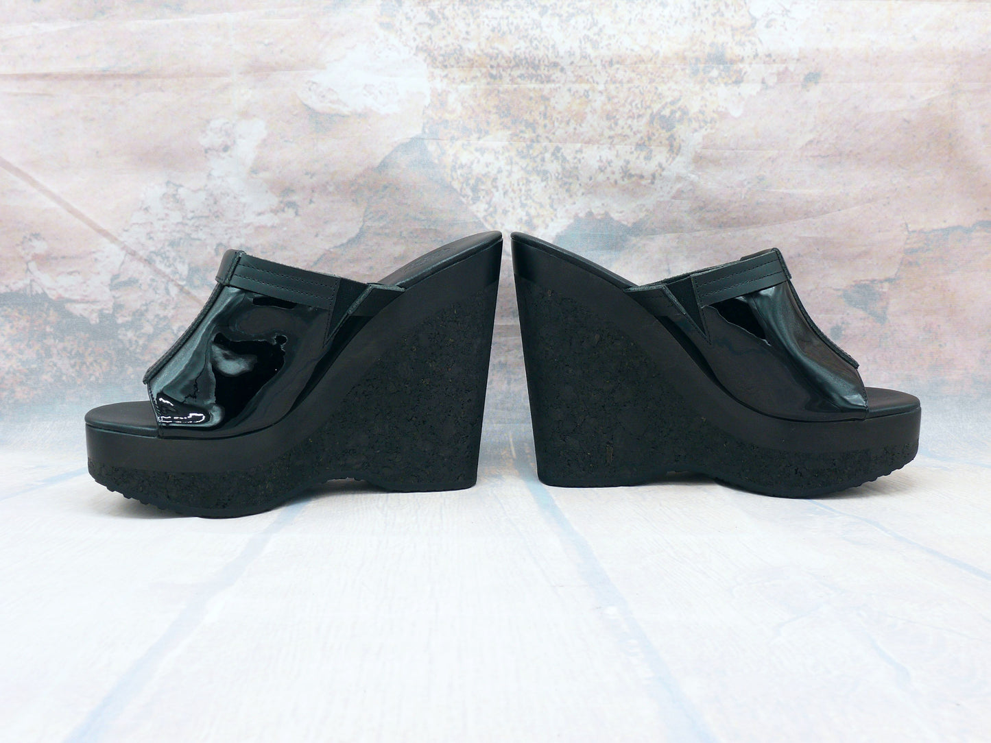 Warsaw - High-heeled clogs with wedge heel