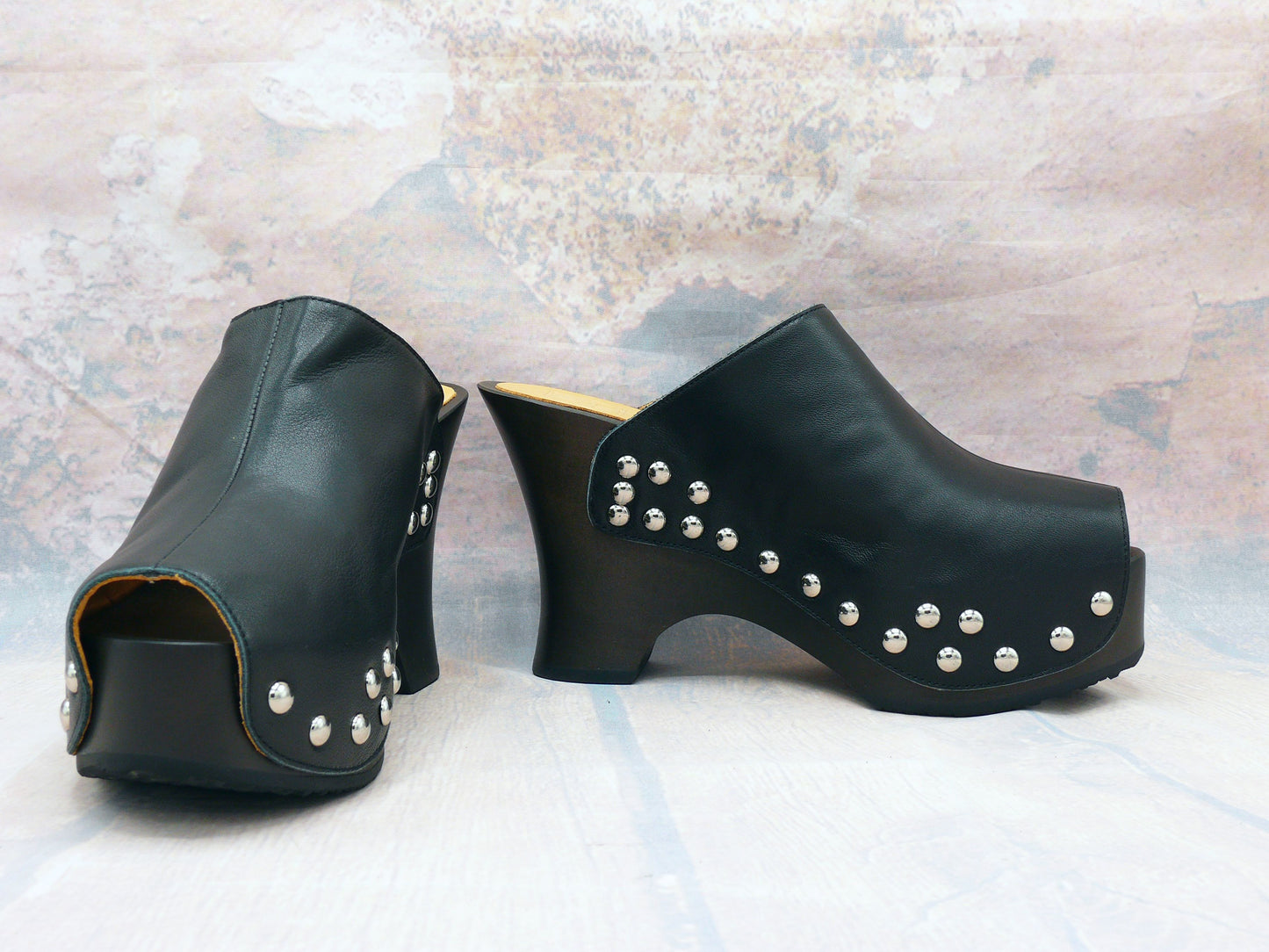 Palerme - Sabots à talons hauts compensés 