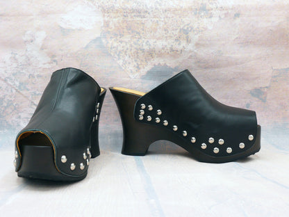 Palerme - Sabots à talons hauts compensés 