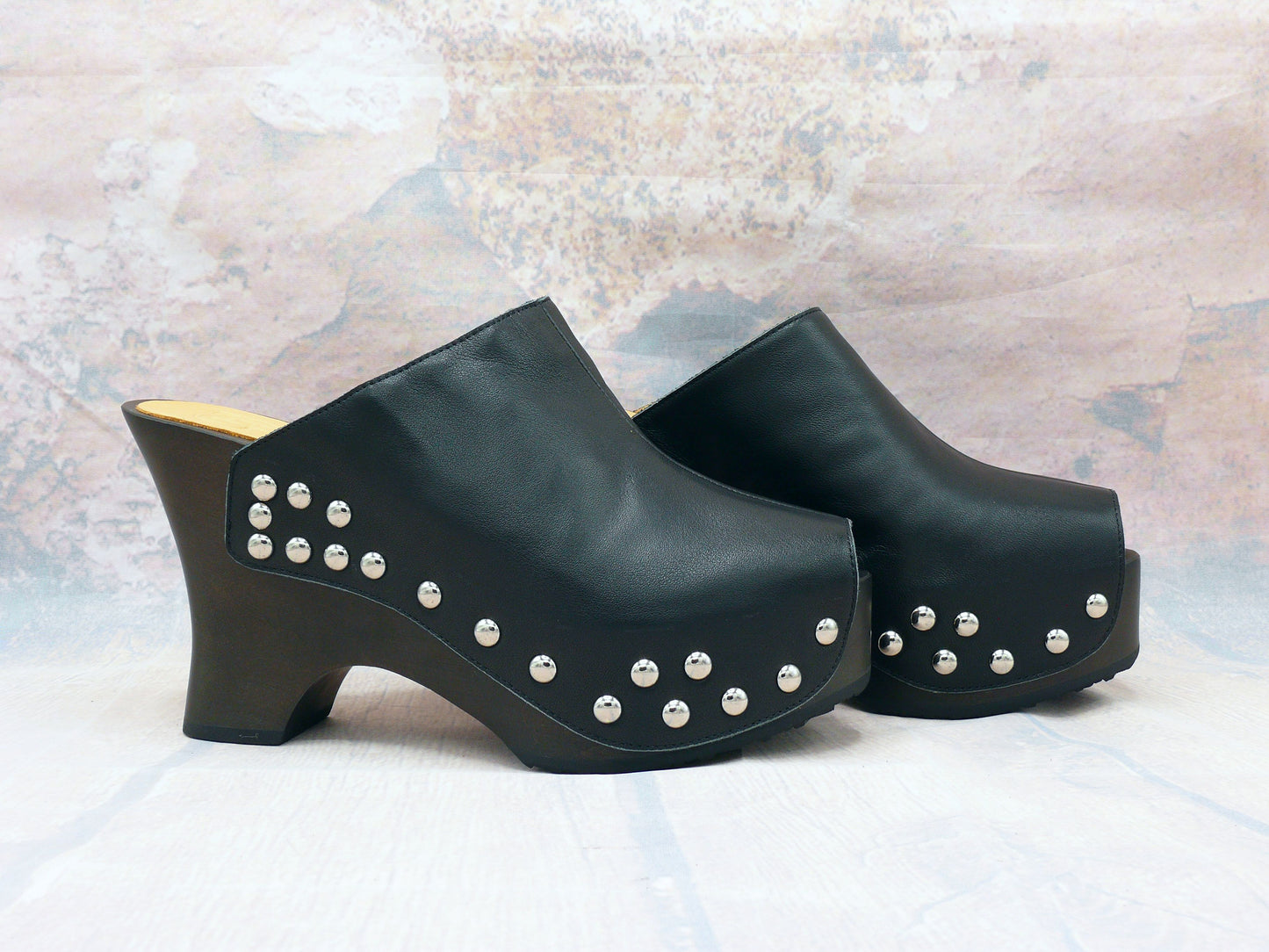 Palerme - Sabots à talons hauts compensés 