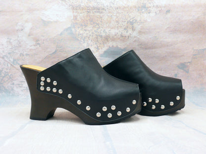 Palerme - Sabots à talons hauts compensés 