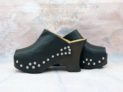 Palerme - Sabots à talons hauts compensés 