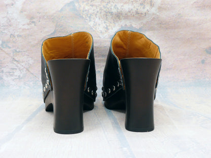 Palerme - Sabots à talons hauts compensés 