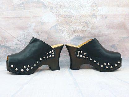 Palerme - Sabots à talons hauts compensés 