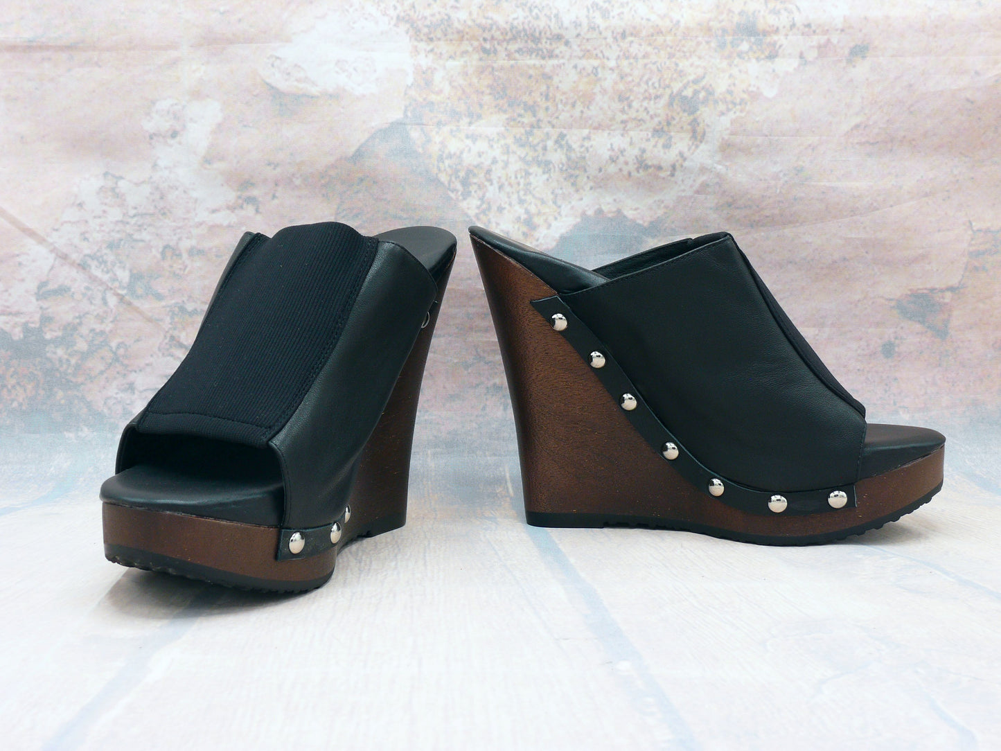 Genf - High-Heel-Clogs mit Keilabsatz