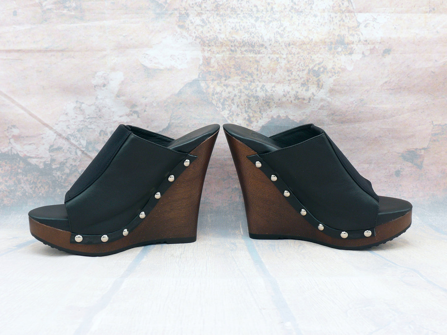 Genf - High-Heel-Clogs mit Keilabsatz