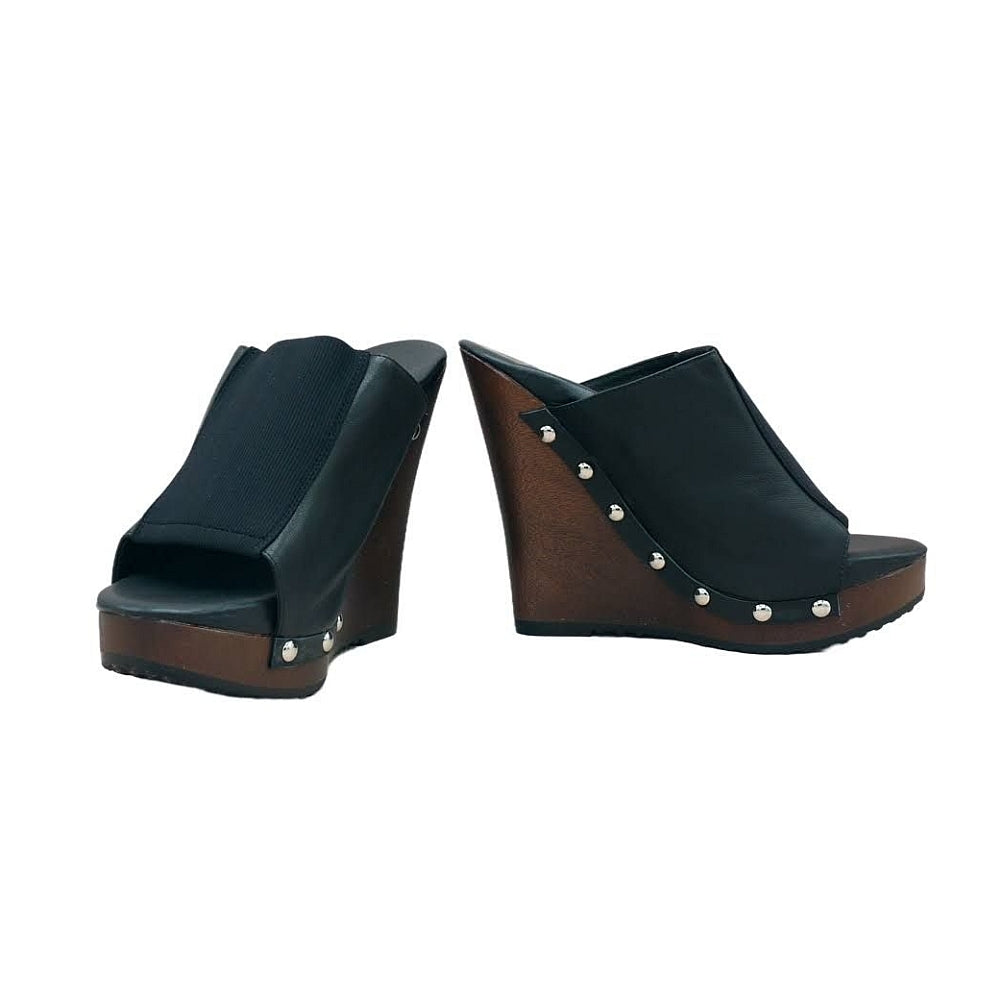 Genf - High-Heel-Clogs mit Keilabsatz