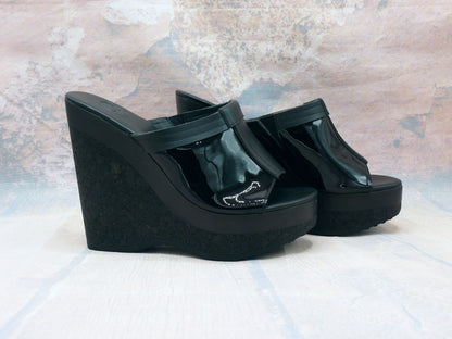 Warsaw - High-heeled clogs with wedge heel 