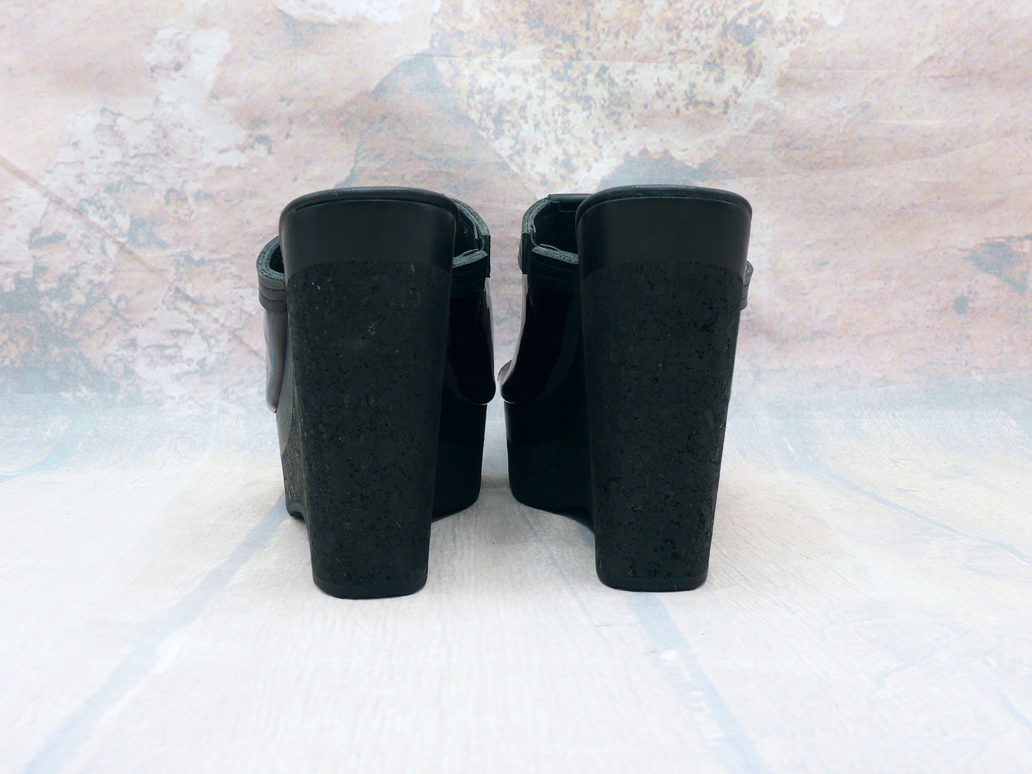 Warsaw - High-heeled clogs with wedge heel 