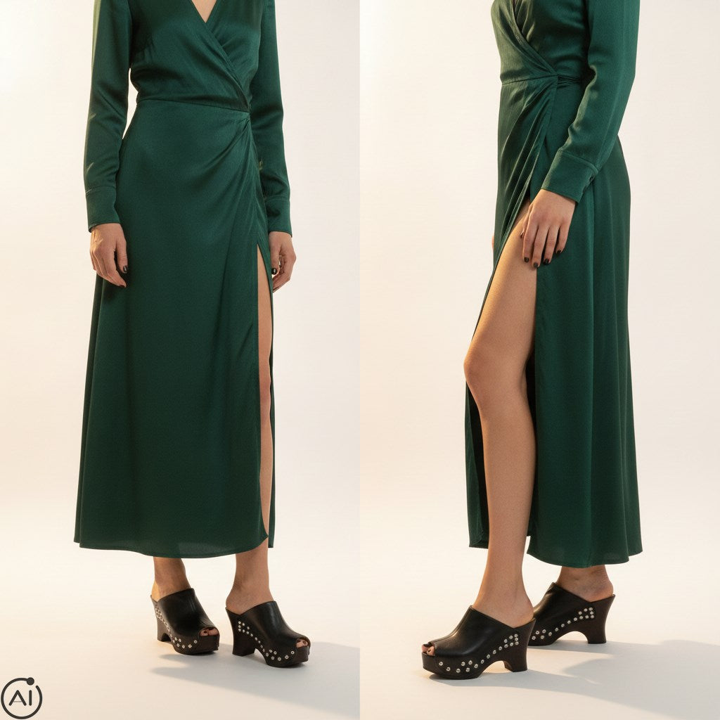Palermo - High-Heel-Clogs mit Keilabsatz
